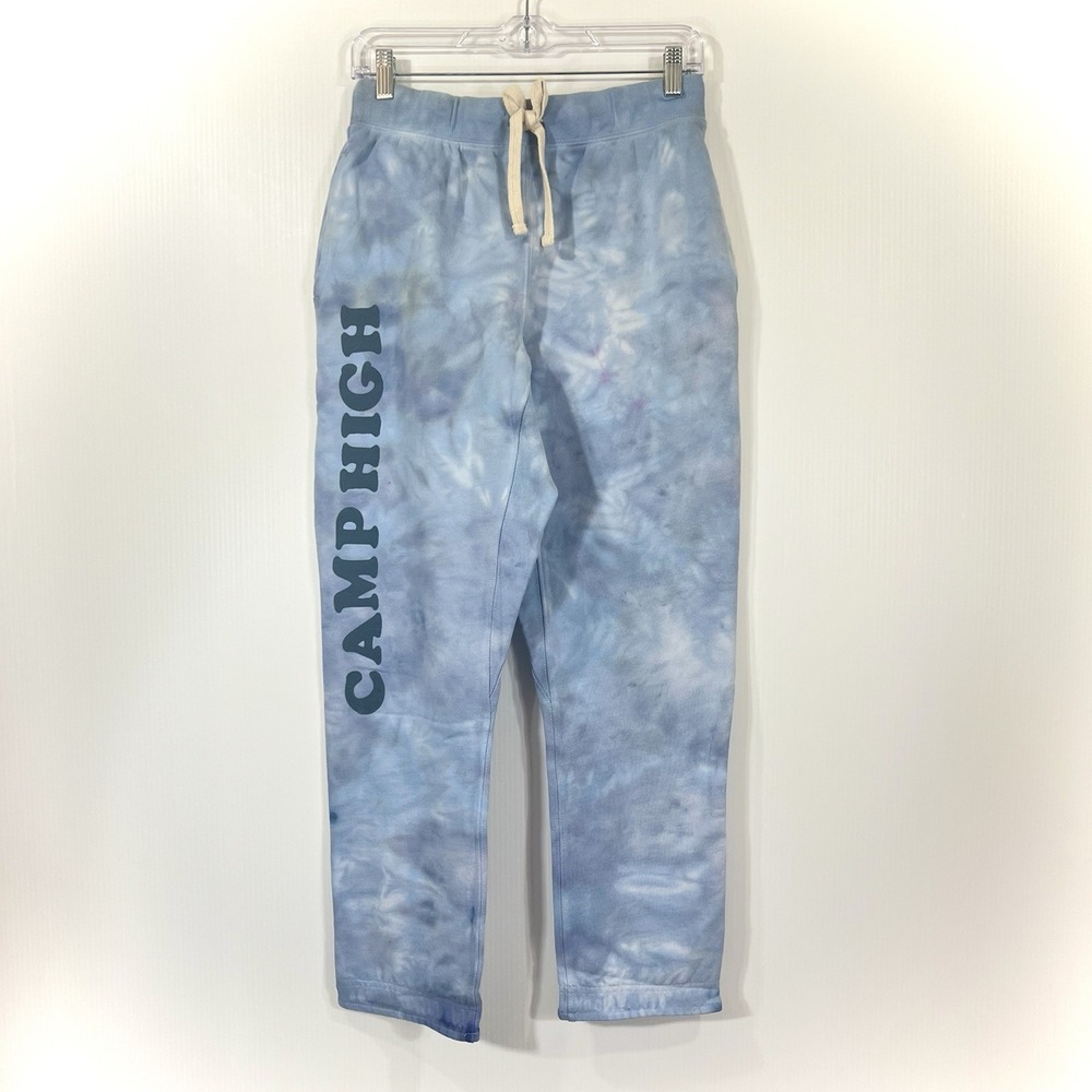 Camp High Collective Sweatpants Size XS‎ Wavy Counselor Lounge Pant Blue Tie Dye